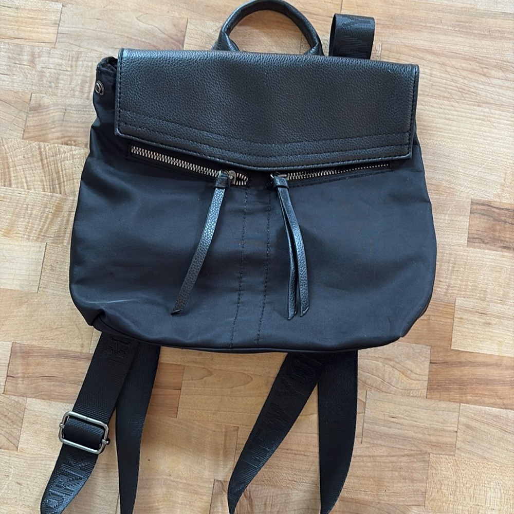 Botkier Mini Backpack Nylon Black Euc! - image 1